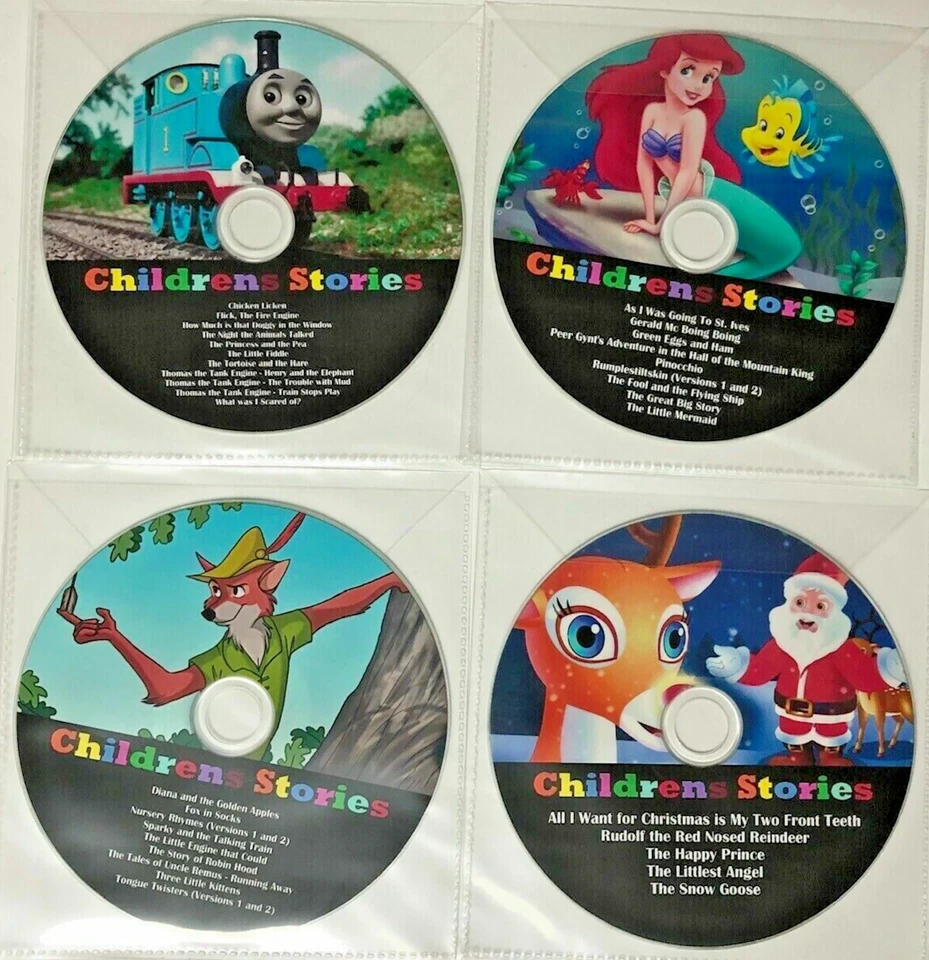 CHILDREN'S STORIES Collection of 4 CD Audio Books featuring 33 Stories kids - Image 1 of 1