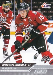 2023-24 Upper Deck CHL HIGH NUMBER STARS #308 Braeden Bowman, Guelph Storm - Picture 1 of 1