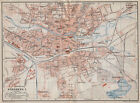 N�RNBERG antique town city stadtplan. Nuremberg. Bavaria karte 1910 old map