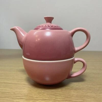 Juego de té Le Creuset para un 300 ml cuarzo rosa taza rosa 200 ml gres Foto 1 de 4