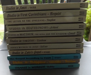 Lot of 11 Vintage Religious Bible Study Books Various Authors 1950s & 1960s - Bild 1 von 8