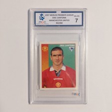 Eric Cantona 1997 Merlin Premier League MGC graded #295 Manchester United