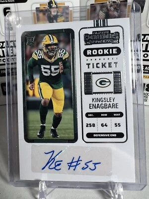 Kingsley Enagbare panini contenders auto rookie ticket - Image 1 of 2
