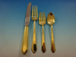 William and Mary Vermeil By Lunt Sterling Silver Regular Place Setting(s) 4pc - Picture 1 of 4
