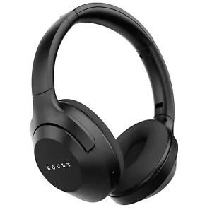 Boult Auriculares Bluetooth Flexibles Sobre la Oreja Recientemente Lanzados con Tiempo de Juego 80H, Negros, - Imagen 1 de 5