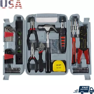 130PC Tool Set - Hand Tools for Home Improvement Projects with Plastic Tool Box - Picture 1 of 6