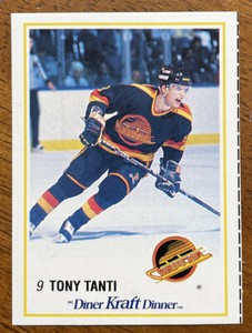 1989-90 NHL Kraft Canada Hockey Cards - #45 Tony Tanti - Vancouver Canucks