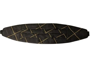Cumberbun Men's Black w Gold Adjustable Strap Prom Homecoming Wedding MAR2020 - Picture 1 of 9