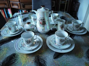 altes DDR Kaffee Service ,Graf von Henneberg Porzellan 1777,Top wie NEU, vintage - Bild 1 von 10