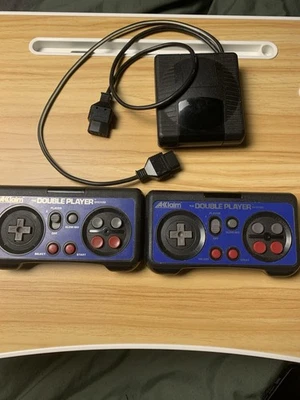 Nintendo Double Player Wireless Head-to-head System Akklaim NES 1989 Controllers - Image 1 of 4