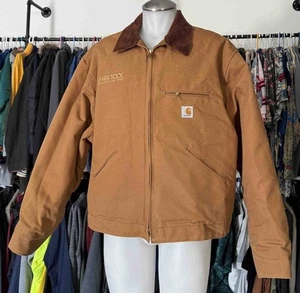 Carhartt RNJ001 Detroit Blanket Lined Jacket XXL Brown Embroidered - Bild 1 von 8