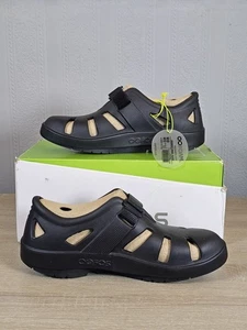 Oofos Oocandoo Black Slip On Sandal Shoes UK 9 US 10 EU 43 - Picture 1 of 16