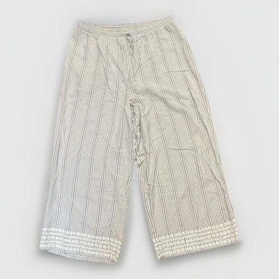 Donna Karan Sleepwear Women’s Pajama Bottoms Lightweight Viscose Striped Medium - Image 1 of 4