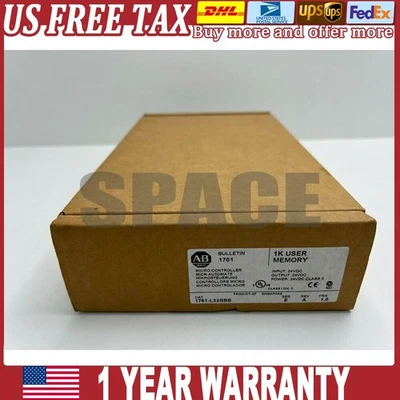Surplus Sealed AB 1761-L32BBB /E MicroLogix 1000 24V DC 20-In/10-Out US Free Tax - Image 1 of 4