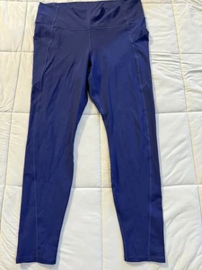 Fabletics PureLuxe High Rise Leggings 1X Navy Blue Buttery Soft Stretch - Picture 1 of 10