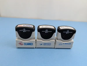 Accu-Stamp Confezione di 3 francobolli inchiostro scansionati inseriti via email - Foto 1 di 7