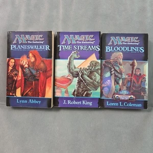 Magic: The Gathering Artifact Cycle Books 2, 3, 4 Bloodlines Planeswalker Time - Picture 1 of 15