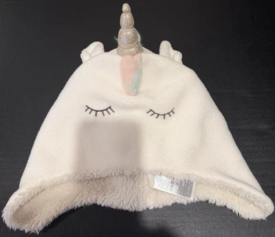 Sombrero de invierno Gap Kids blanco UNICORNIO talla grande Foto 1 de 4