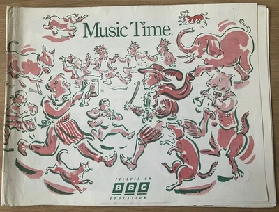 Paul Cox MUSIC TIME BBC 1990 BOOKLET MUSIC For Schools Songbook ILLUSTRATED - Image 1 of 4