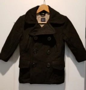 Gap Kids Wool Black Peacoat Petty Coat Boys Small Sz 5 Jacket Winter Heavy Black - Picture 1 of 3
