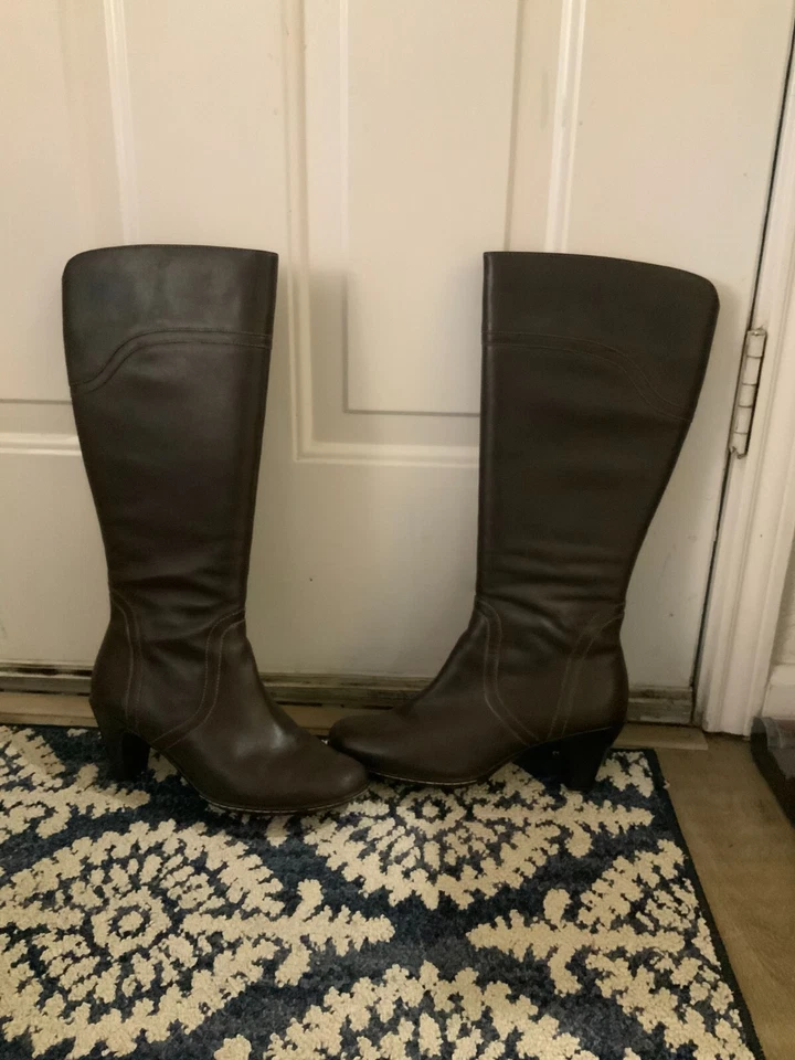 Botas Softspots Reagan Cuero Marrón Cremallera 9.5 M Foto 1 de 4