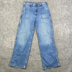 Gap Teen 18 Carpenter Jeans 28x29 Baggy Y2K Loose Distressed Grunge - Picture 1 of 13