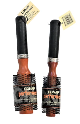 Conair Performer 发刷套装沙龙风格大中型圆形尼龙刷毛 — 第 1/4 张图片
