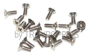 20-SS #10-24 X 1/2" PFH PHILLIPS FLAT HEAD MACHINE SCREWS STAINLESS STEEL 18-8 - Picture 1 of 1