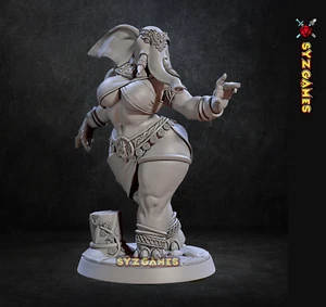 Gea Elephorim Invoker Loxodon Pinup Fantasy Miniature DnD RPG Tabletop Game - Picture 1 of 3