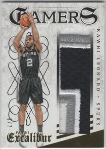 2015-16 Panini Excalibur Kawhi Leonard #23 Gamers GU Jumbo Patch /7 SSP - Picture 1 of 2
