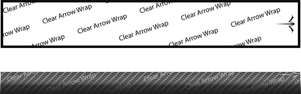 White Water Archery Solid Clear Protective Arrow Wraps 15 Pc Pack