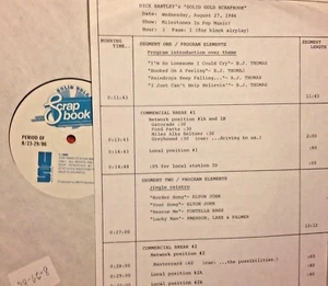 RADIO SHOW 8/27/86 MILESTONES: FULL SETS w/BOB DYLAN & PP&M, BJ THOMAS; GENESIS - Picture 1 of 2