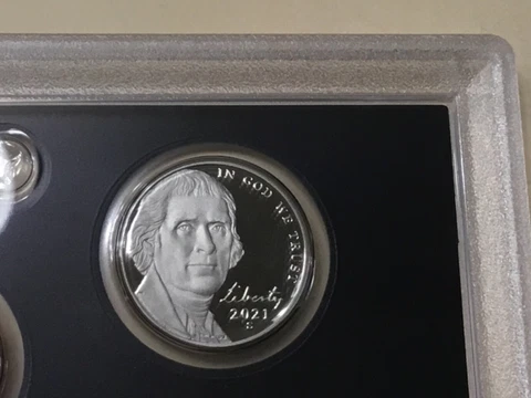 2021 S JEFFERSON NICKEL GEM PROOF FROM A US MINT SET. HIGH GRADE! NICE COIN! Cover