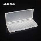 Battery Case With For 10 Slots For Aa Aaa Batteries Eco Friendly Material White