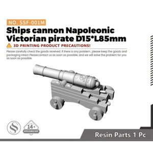 SSMODEL SSF-001M Ships cannon Napoleonic Victorian pirate D15*L85mm - Picture 1 of 2