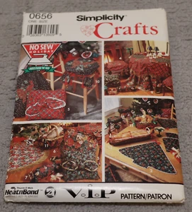 Simplicity Crafts Pattern Holiday Accessories No Sew 0656 Uncut 1992 - Picture 1 of 4