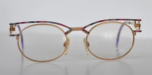 Cazal Vintage Eyeglasses - NOS - Model 268- Col. 508- Gold, Multi Pink & Blue - Picture 1 of 3