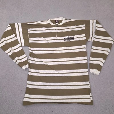 Camisa de Competición Mundial De Colección Para Hombres XLT Verde Gris Henley Hecha en EE. UU. Envoltura Foto 1 de 4