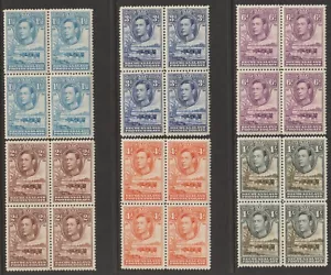 EDSROOM-19237 Bechuanalnd 124-31 MNH 1938 Set corto a 1 blocco scellini CV$95,95 - Foto 1 di 4