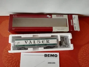✅H0m BEMO 2288 105 Carrello a parete scorrevole RhB Haik-V 5121 a 4 assi VALSER - Imagen 1 de 4