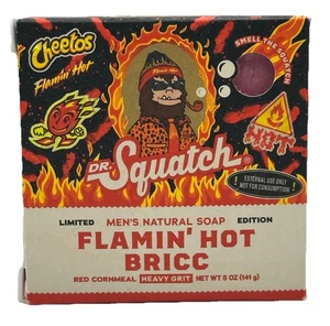 Dr. Squatch Men's Natural Soap Flamin' Hot Bricc 5 oz Flamin' Hot Cheetos Scent - Picture 1 of 6