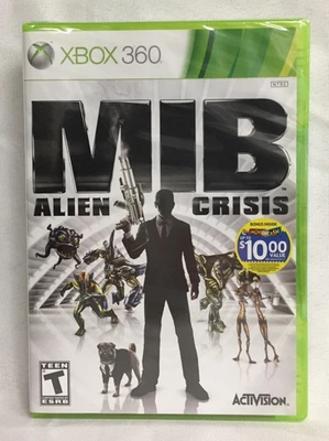 NEW sealed MEN IN BLACK Alien Crisis XBOX 360 Activision MIB Factory Sealed MINT - Image 1 of 2
