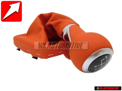 Audi Original pommeau levier vitesses avec gaine prot. p. cuir rouge - 8X0064231 - Photo 1/4