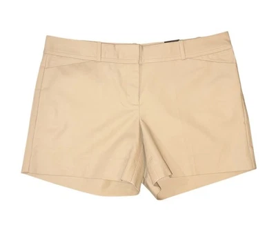 NUEVO CON ETIQUETAS The Limited Tailored 5” Corto Tostado Caqui Beige Clásico Para Mujer Talla 10 NUEVO Foto 1 de 4