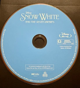 Snow White 1937 Disney Blu Ray Disc ONLY No Case - Picture 1 of 1