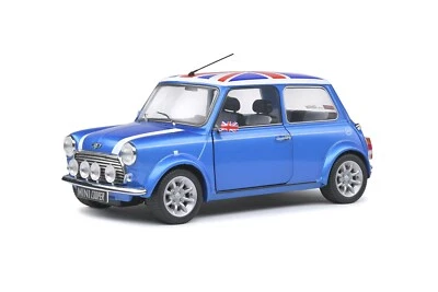 1997 MINI COOPER SPORT FISHERMAN BLUE BRITAIN FLAG 1:18 by SOLIDO MODELS S180060 - Image 1 of 4