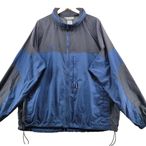 Columbia Men's Size XXL Navy Blue Nylon Full Zip Hiking Wind Stopper Jacket - Picture 1 of 17