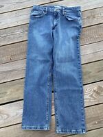 --Free Shipping WRANGLER Regular Fit Straight Blue Jeans Men's Size 44X32-- USA