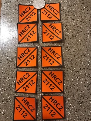 10 Replacement FR Patches Iron On Fire Retardant Pants Shirt Jacket Tag - Image 1 of 4