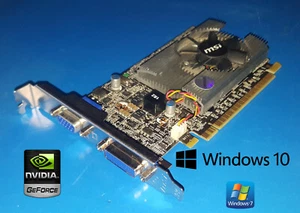 Windows 10 Optiplex 760 780 790 960 980 990 Tower VGA DVI Video Card - Picture 1 of 1